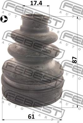 Febest 0115-KSP130T - Cuffia, Semiasse www.autoricambit.com