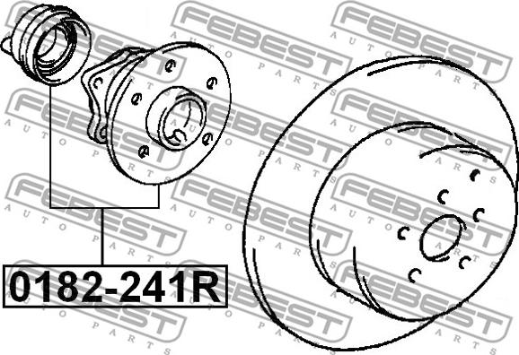 Febest 0182-241R - Mozzo ruota www.autoricambit.com