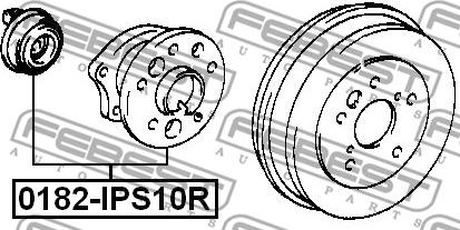 Febest 0182-IPS10R - Mozzo ruota www.autoricambit.com