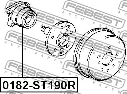 Febest 0182-ST190R - Mozzo ruota www.autoricambit.com