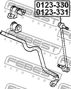 Febest 0123-330 - Asta/Puntone, Stabilizzatore www.autoricambit.com