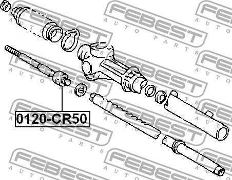 Febest 0122-CR50 - Giunto assiale, Asta trasversale www.autoricambit.com