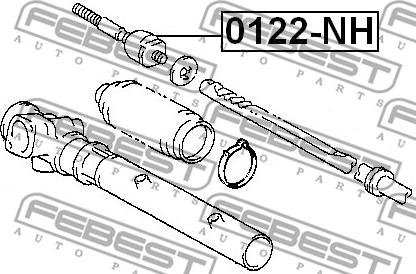 Febest 0122-NH - Giunto assiale, Asta trasversale www.autoricambit.com