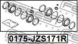 Febest 0175-JZS171R - Kit riparazione, Pinza freno www.autoricambit.com