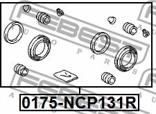 Febest 0175-NCP131R - Kit riparazione, Pinza freno www.autoricambit.com