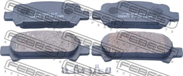 Febest 0801-G10R - Kit pastiglie freno, Freno a disco www.autoricambit.com