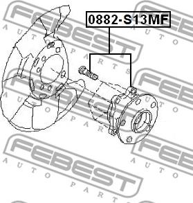 Febest 0882-S13MF - Mozzo ruota www.autoricambit.com