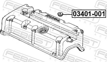 Febest 03401-001 - Boccola, Copritestata www.autoricambit.com