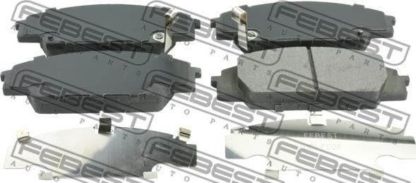 Febest 0301-FD2F - Kit pastiglie freno, Freno a disco www.autoricambit.com