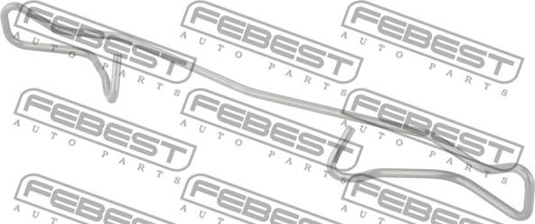 Febest 0303-001 - Molla, Pastiglia freno www.autoricambit.com