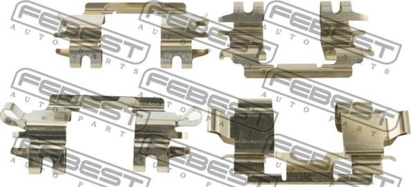 Febest 0303-EUF-KIT - Kit accessori, Pastiglia freno www.autoricambit.com