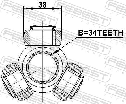 Febest 0316-ACC - Tripode, Semiasse www.autoricambit.com