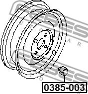 Febest 0385-003 - Dado ruota www.autoricambit.com