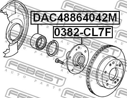 Febest 0382-CL7F - Mozzo ruota www.autoricambit.com