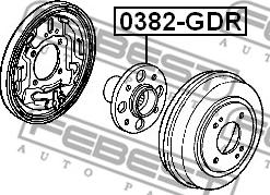 Febest 0382-GDR - Mozzo ruota www.autoricambit.com