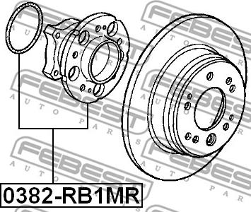 Febest 0382-RB1MR - Mozzo ruota www.autoricambit.com