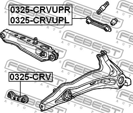 Febest 0325-CRVUPR - Sospensione a ruote indipendenti www.autoricambit.com