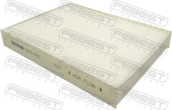 Febest 0243-001 - Filtro, Aria abitacolo www.autoricambit.com