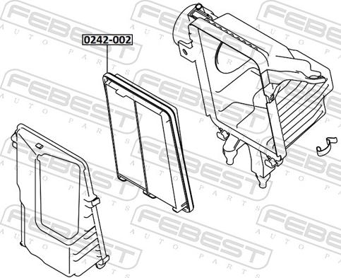 Febest 0242-002 - Filtro aria www.autoricambit.com