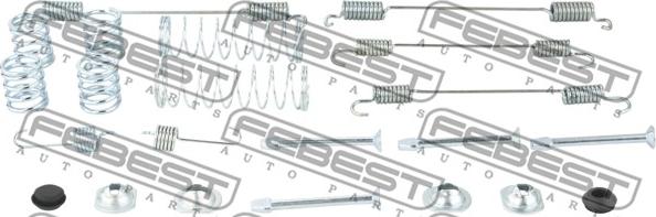 Febest 0204-D10R-KIT - Kit accessori, Ganasce freno stazionamento www.autoricambit.com