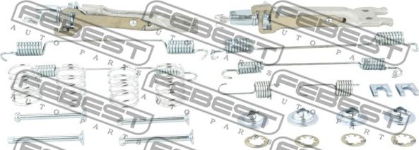 Febest 0204-G15RAR-KIT - Kit accessori, Ganasce freno stazionamento www.autoricambit.com