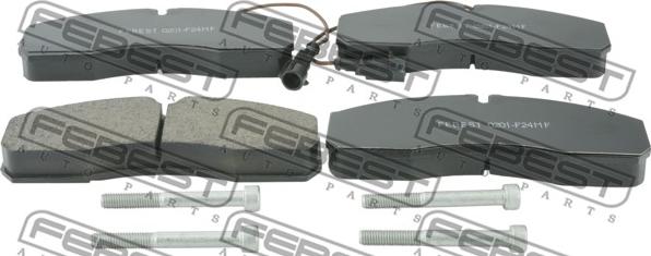 Febest 0201-F24MF - Kit pastiglie freno, Freno a disco www.autoricambit.com