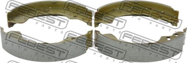 Febest 0202-N16R - Ganascia freno www.autoricambit.com