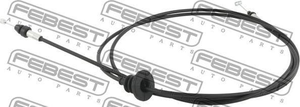 Febest 02101-T31 - Cavo comando cofano motore www.autoricambit.com