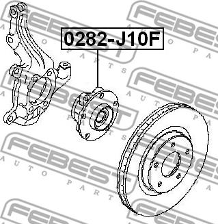 Febest 0282-J10F - Mozzo ruota www.autoricambit.com