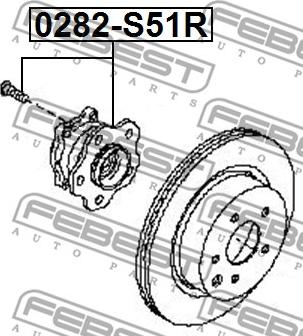 Febest 0282-S51R - Mozzo ruota www.autoricambit.com