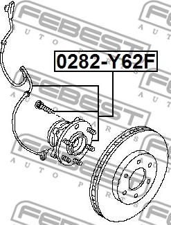 Febest 0282-Y62F - Mozzo ruota www.autoricambit.com