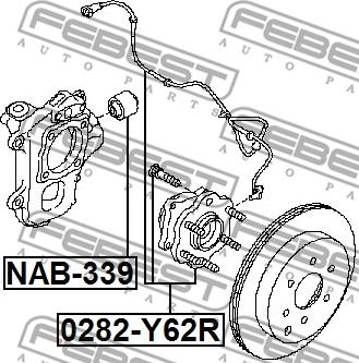 Febest 0282-Y62R - Mozzo ruota www.autoricambit.com