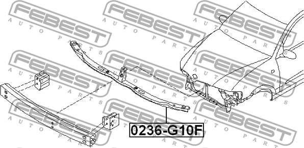 Febest 0236-G10F - Pannellatura anteriore www.autoricambit.com