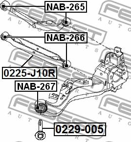 Febest 0229-005 - Bullone correzione campanatura www.autoricambit.com