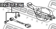 Febest 0229-016-KIT - Bullone correzione campanatura www.autoricambit.com