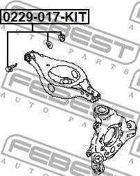 Febest 0229-017-KIT - Bullone correzione campanatura www.autoricambit.com