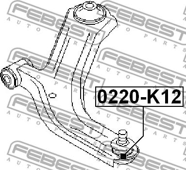 Febest 0220-K12 - Giunto di supporto / guida www.autoricambit.com