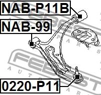 Febest 0220-P11 - Giunto di supporto / guida www.autoricambit.com