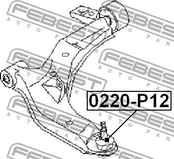 Febest 0220-P12 - Giunto di supporto / guida www.autoricambit.com