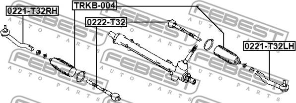 Febest 0221-T32LH - Testa barra d'accoppiamento www.autoricambit.com