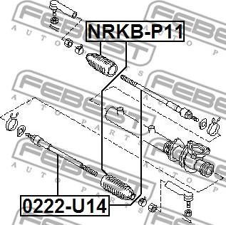 Febest 0222-U14 - Giunto assiale, Asta trasversale www.autoricambit.com