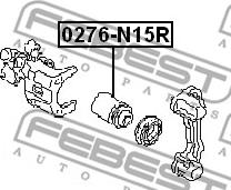 Febest 0276-N15R - Pistone, Pinza freno www.autoricambit.com