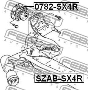 Febest 0782-SX4R - Mozzo ruota www.autoricambit.com