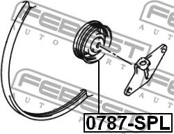 Febest 0787-SPL - Galoppino/Guidacinghia, Cinghia Poly-V www.autoricambit.com