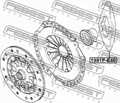 Febest 1981F-E46 - Forcella disinnesto frizione www.autoricambit.com