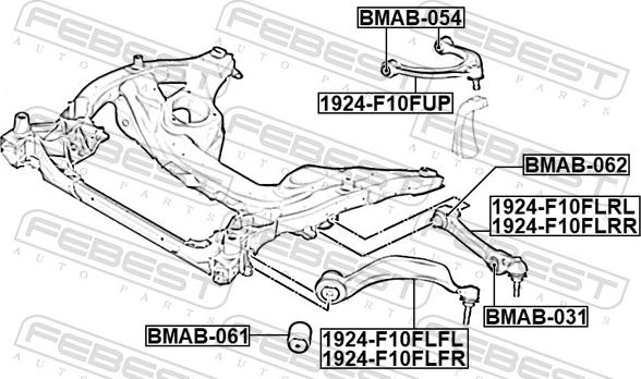 Febest 1924-F10FLFL - Sospensione a ruote indipendenti www.autoricambit.com