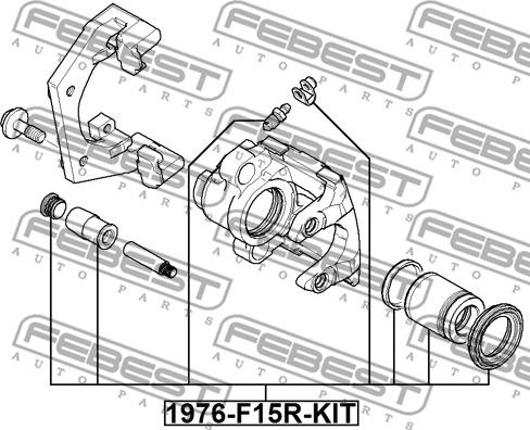 Febest 1976-F15R-KIT - Kit riparazione, Pinza freno www.autoricambit.com