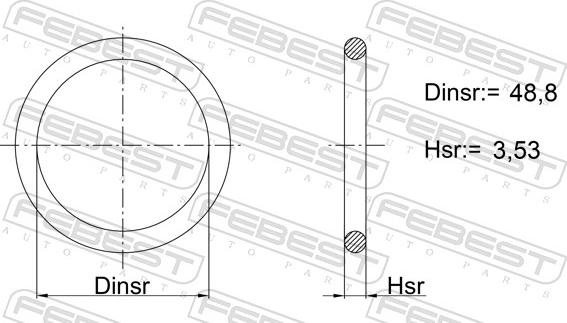 Febest 16400-008 - Guarnizione, Collettore aspirazione www.autoricambit.com