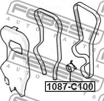 Febest 1087-C100 - Rullo tenditore, Cinghia dentata www.autoricambit.com