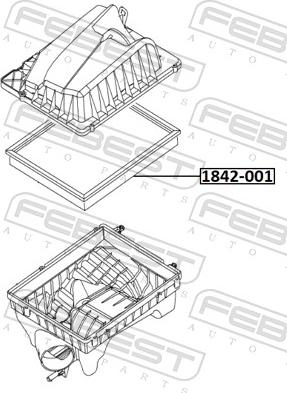 Febest 1842-001 - Filtro aria www.autoricambit.com